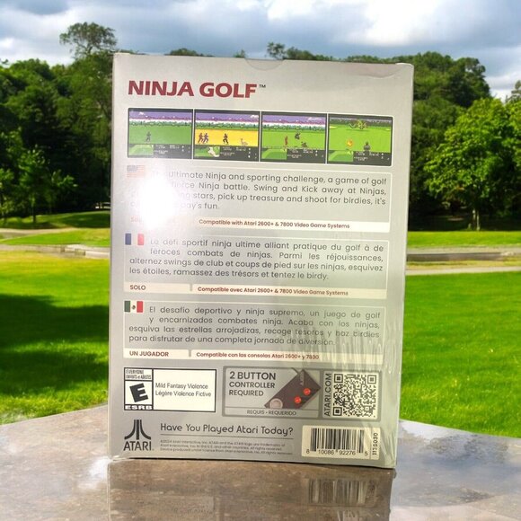 Ninja Golf Atari 7800 EXCLUSIVE: The Most Difficult Ninja  2024 Atari 7800 Ninja Golf - Brand New Factory Sealed - Video Game Cartridge